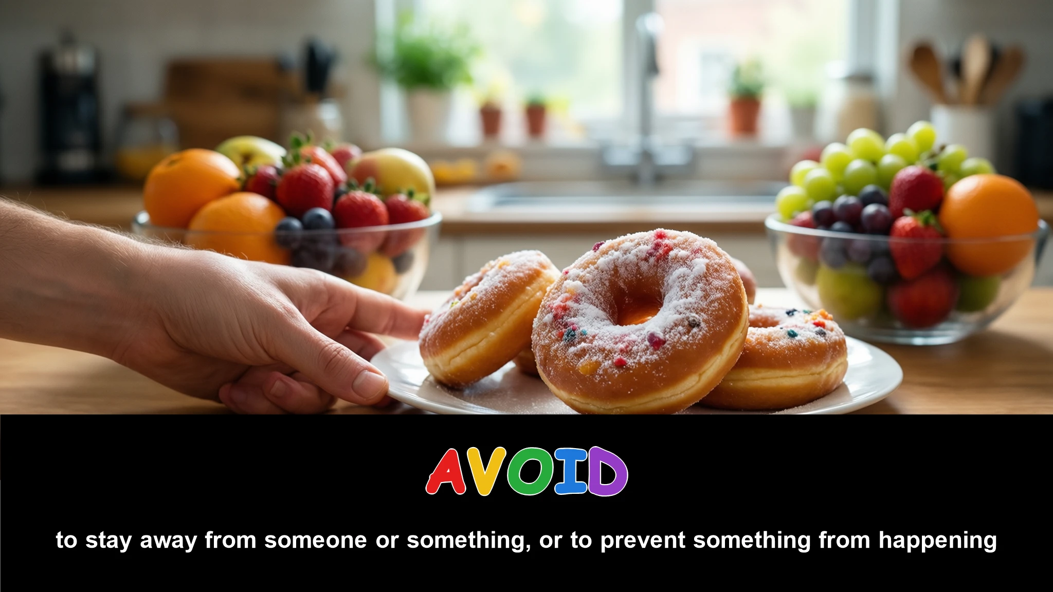 English Illustration for avoid